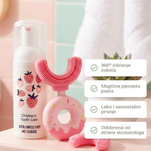 Belli Denti® Set - Spazzolino e Dentifricio Schiumogeno