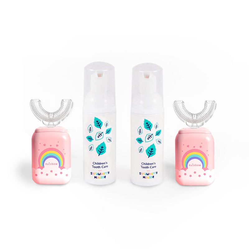 Set famiglia Belli Denti® - 2x spazzolino elettrico e 2x dentifricio schiumoso