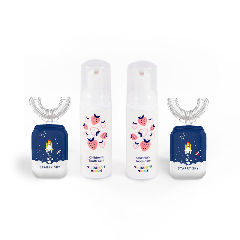 Set famiglia Belli Denti® - 2x spazzolino elettrico e 2x dentifricio schiumoso