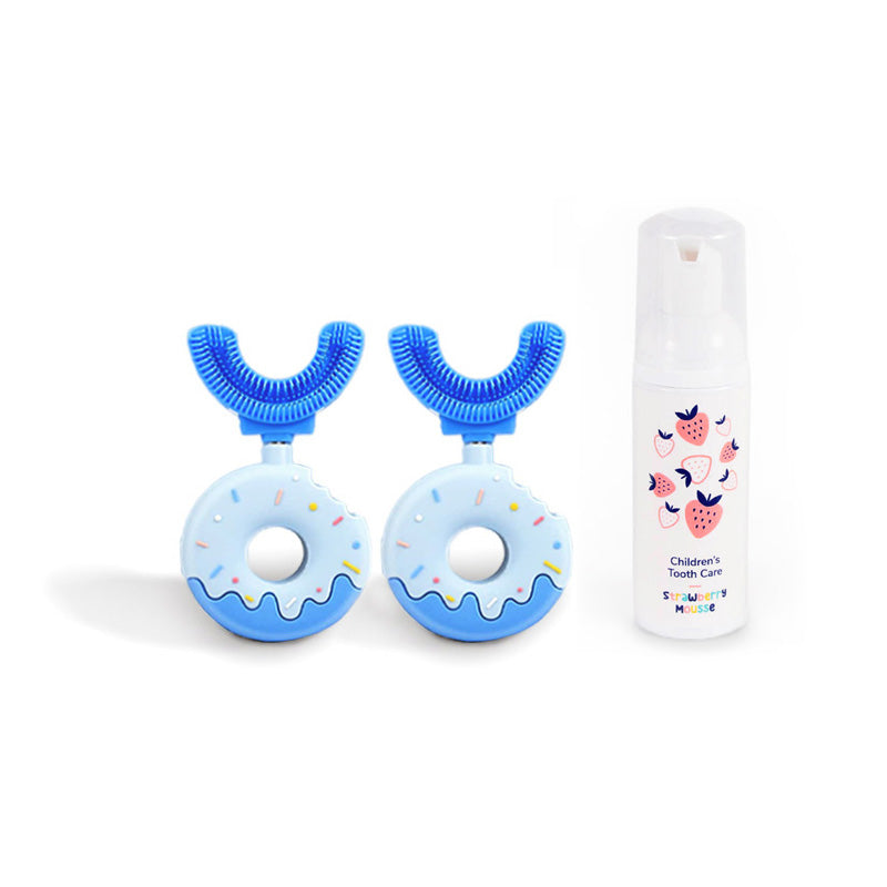 Set Familiare Belli Denti® - 2x Spazzolini e Dentifricio Schiumogeno