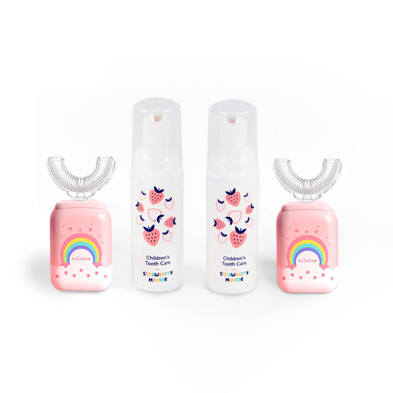 Set famiglia Belli Denti® - 2x spazzolino elettrico e 2x dentifricio schiumoso