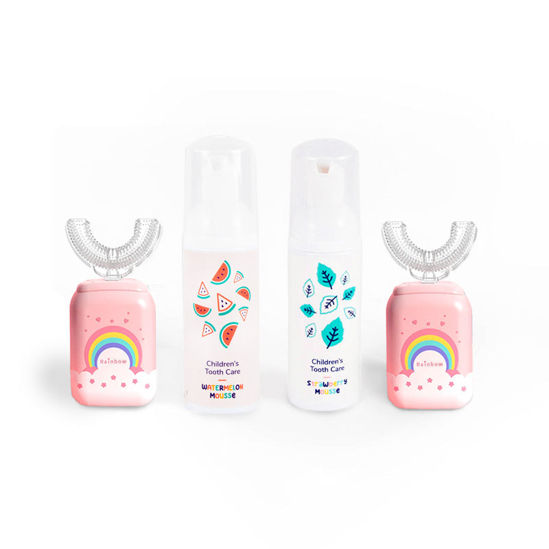 Set famiglia Belli Denti® - 2x spazzolino elettrico e 2x dentifricio schiumoso