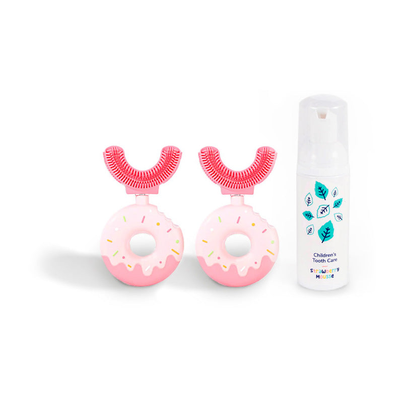 Set Familiare Belli Denti® - 2x Spazzolini e Dentifricio Schiumogeno