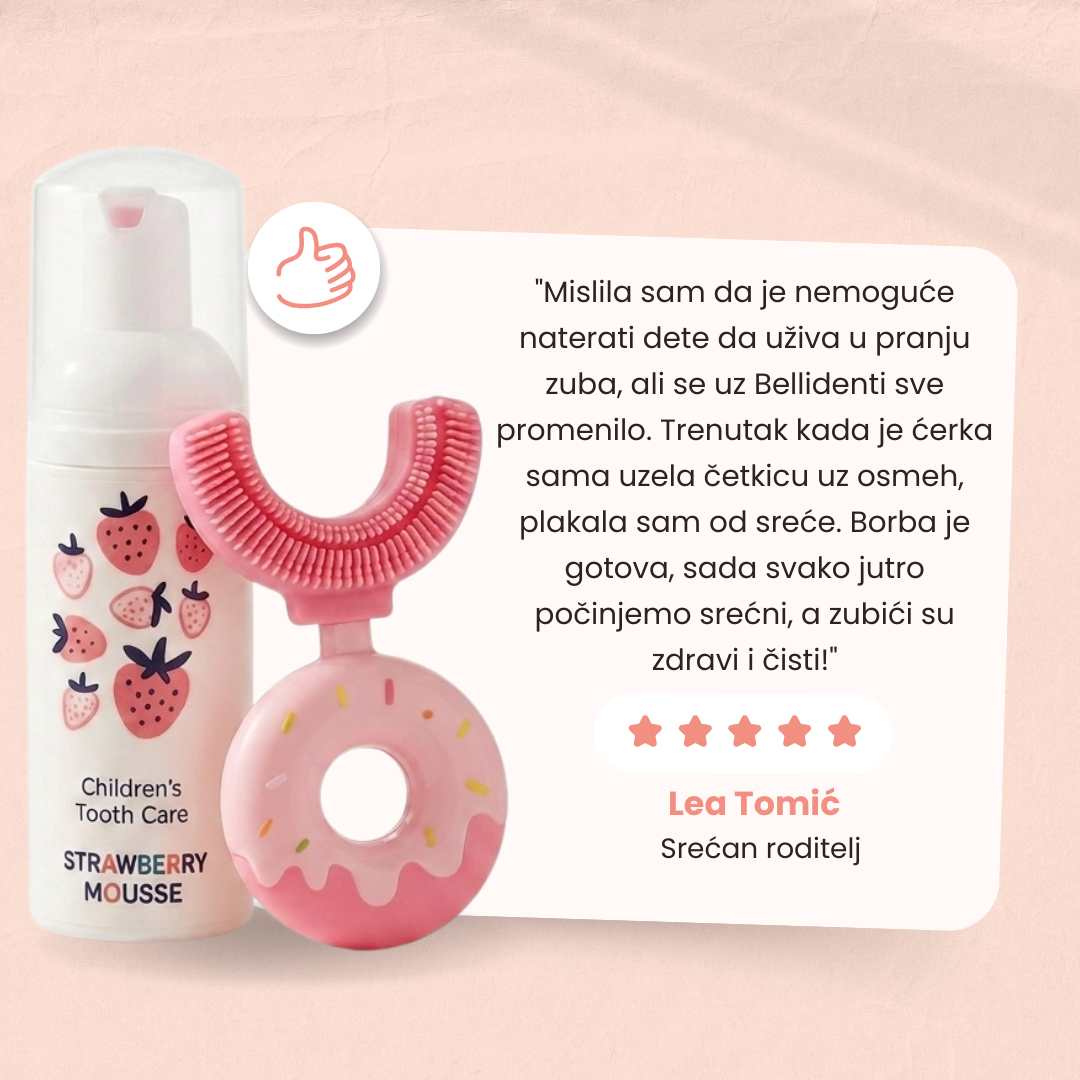 Belli Denti® Set - Spazzolino e Dentifricio Schiumogeno