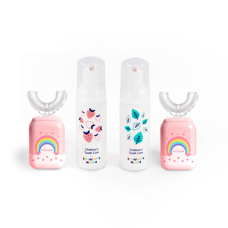 Set famiglia Belli Denti® - 2x spazzolino elettrico e 2x dentifricio schiumoso