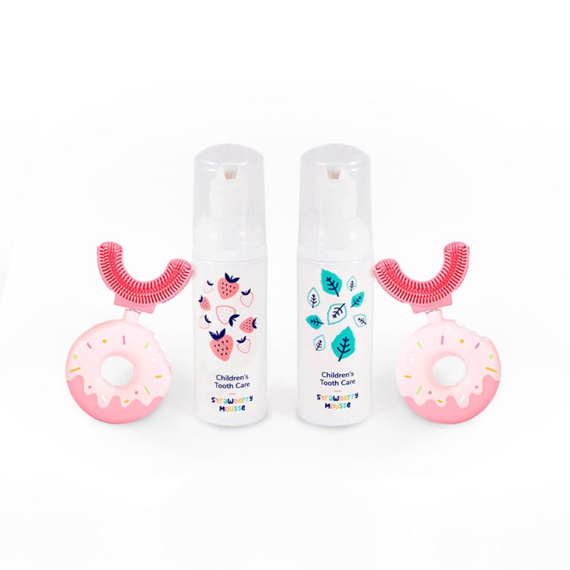 Belli Denti® Set - 2x Spazzolino e 2x Dentifricio Schiumoso