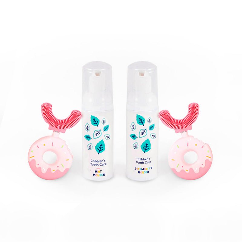 Belli Denti® Set - 2x Spazzolino e 2x Dentifricio Schiumoso