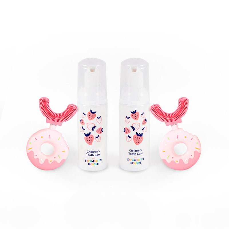 Belli Denti® Set - 2x Spazzolino e 2x Dentifricio Schiumoso