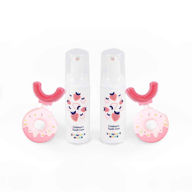 Set famiglia Belli Denti® - 2x spazzolino e 2x dentifricio schiumoso