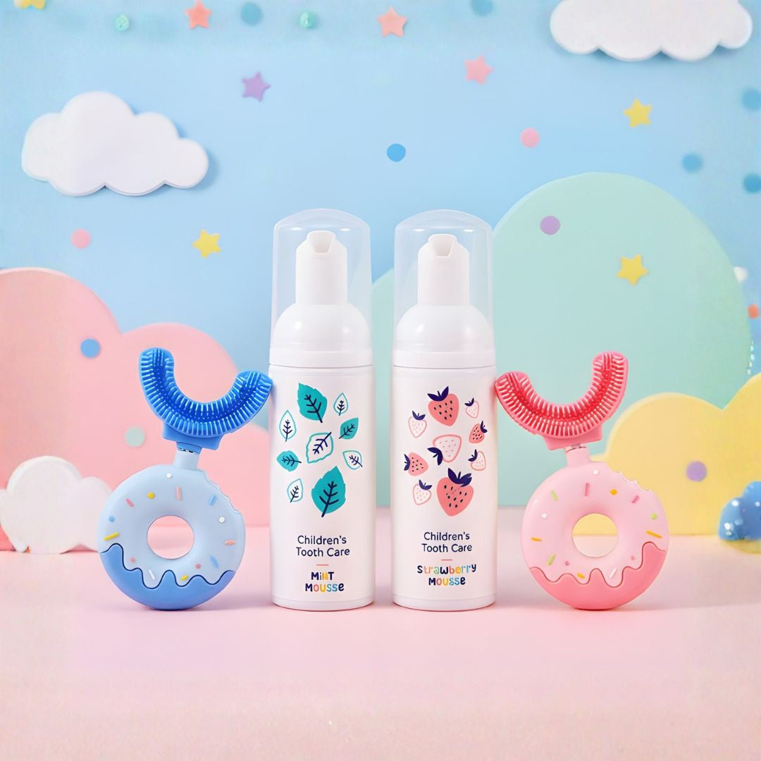 Belli Denti® Set - 2x Spazzolino e 2x Dentifricio Schiumoso