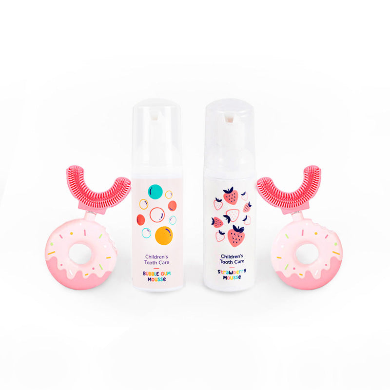 Belli Denti® Set - 2x Spazzolino e 2x Dentifricio Schiumoso