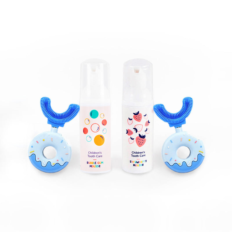 Set famiglia Belli Denti® - 2x spazzolino e 2x dentifricio schiumoso