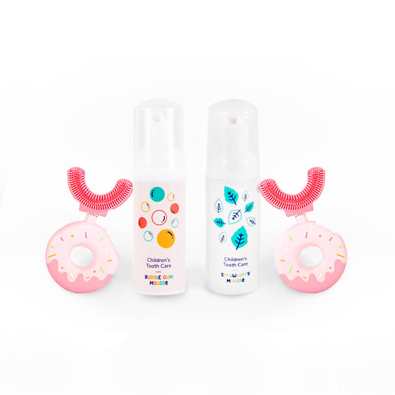 Set famiglia Belli Denti® - 2x spazzolino e 2x dentifricio schiumoso