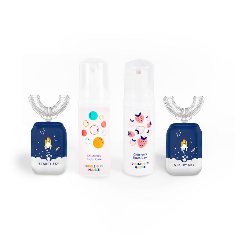 Set famiglia Belli Denti® - 2x spazzolino elettrico e 2x dentifricio schiumoso