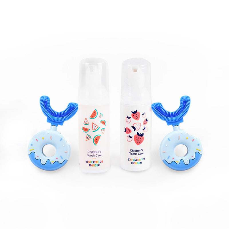 Set famiglia Belli Denti® - 2x spazzolino e 2x dentifricio schiumoso