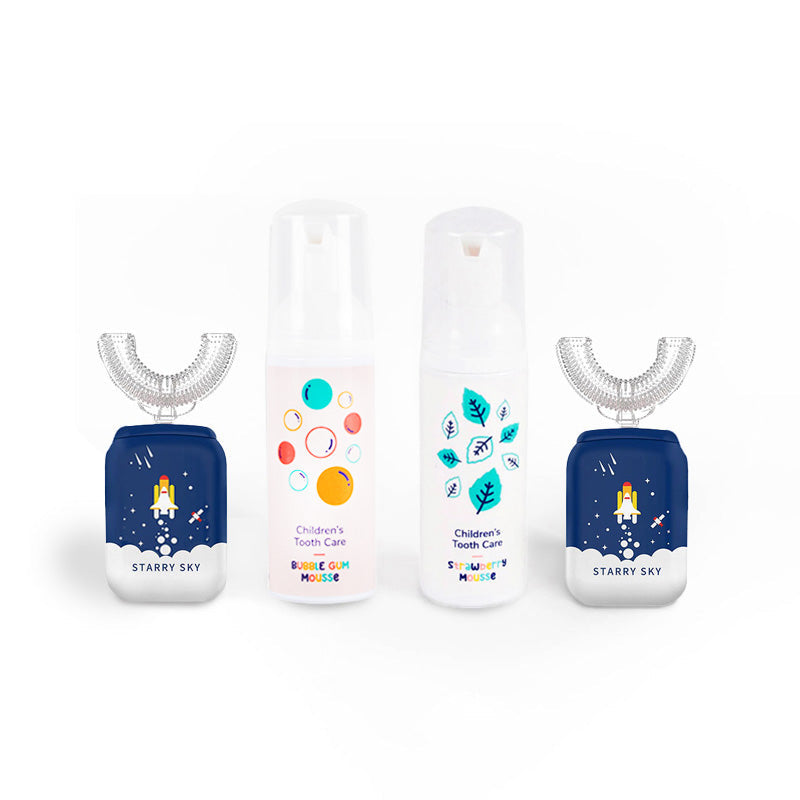 Set famiglia Belli Denti® - 2x spazzolino elettrico e 2x dentifricio schiumoso