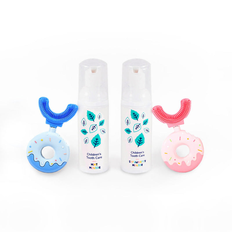 Set famiglia Belli Denti® - 2x spazzolino e 2x dentifricio schiumoso