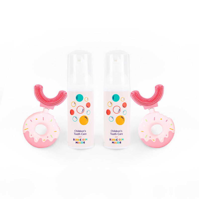 Set famiglia Belli Denti® - 2x spazzolino e 2x dentifricio schiumoso