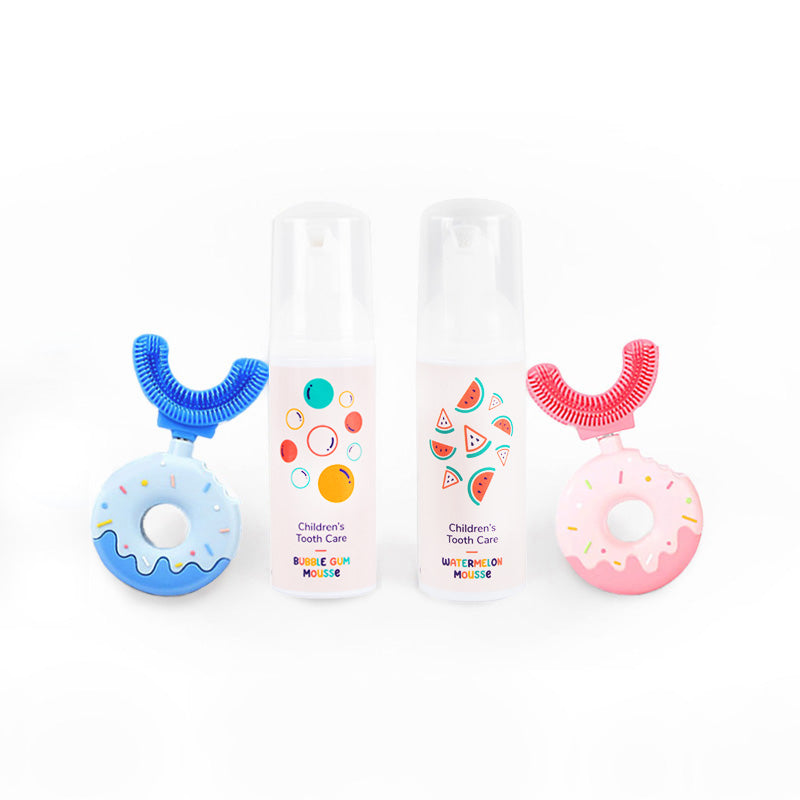 Set famiglia Belli Denti® - 2x spazzolino e 2x dentifricio schiumoso