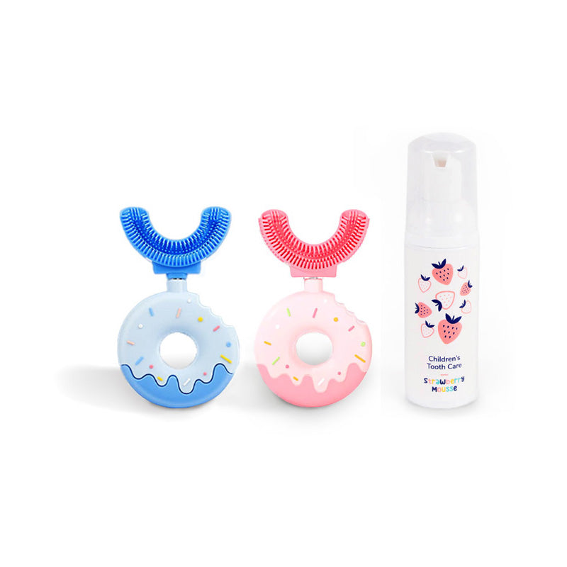 Set Familiare Belli Denti® - 2x Spazzolini e Dentifricio Schiumogeno