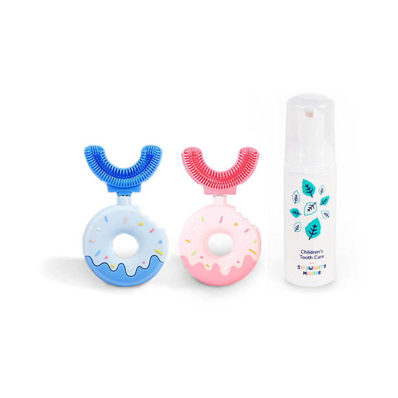 Set Familiare Belli Denti® - 2x Spazzolini e Dentifricio Schiumogeno